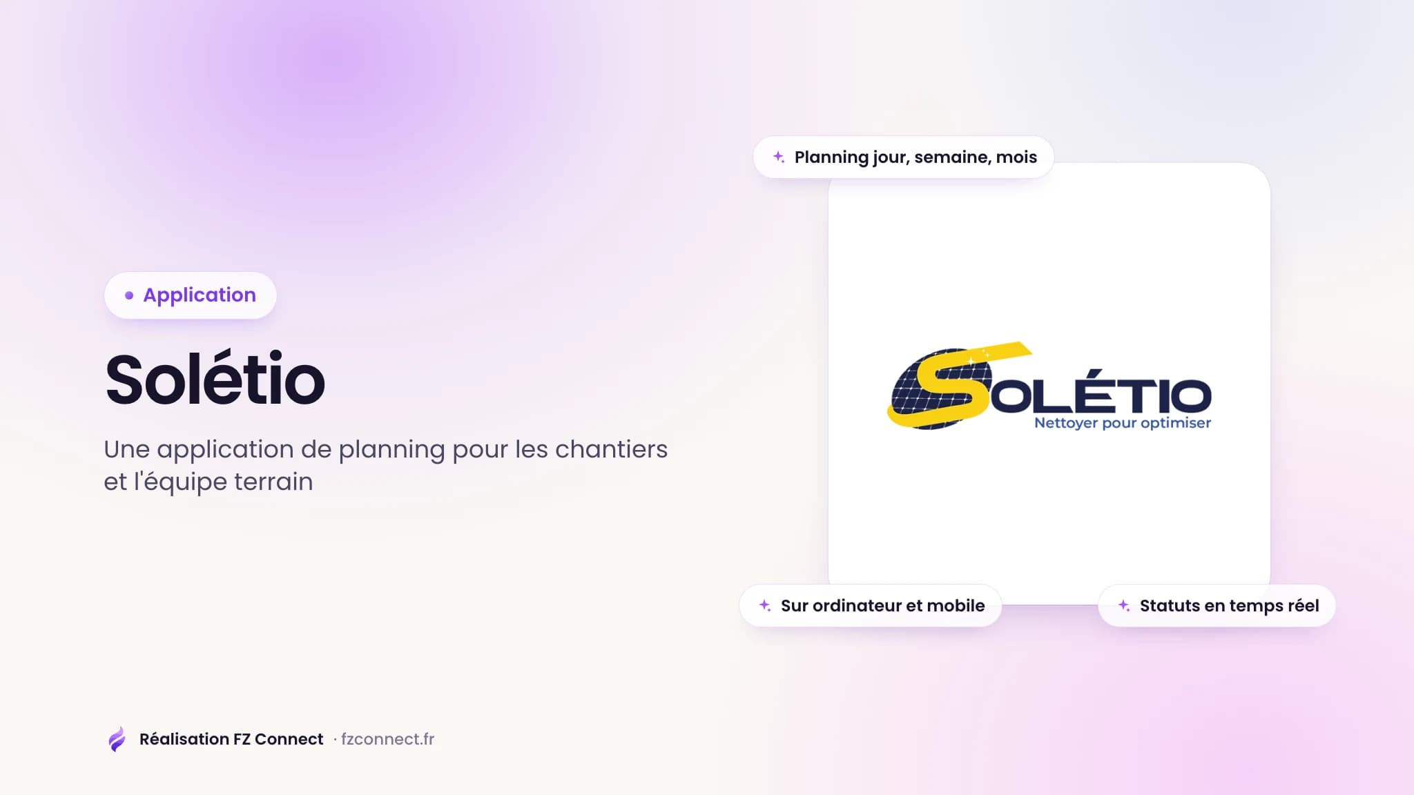 Solétio : une application de planning pour les chantiers