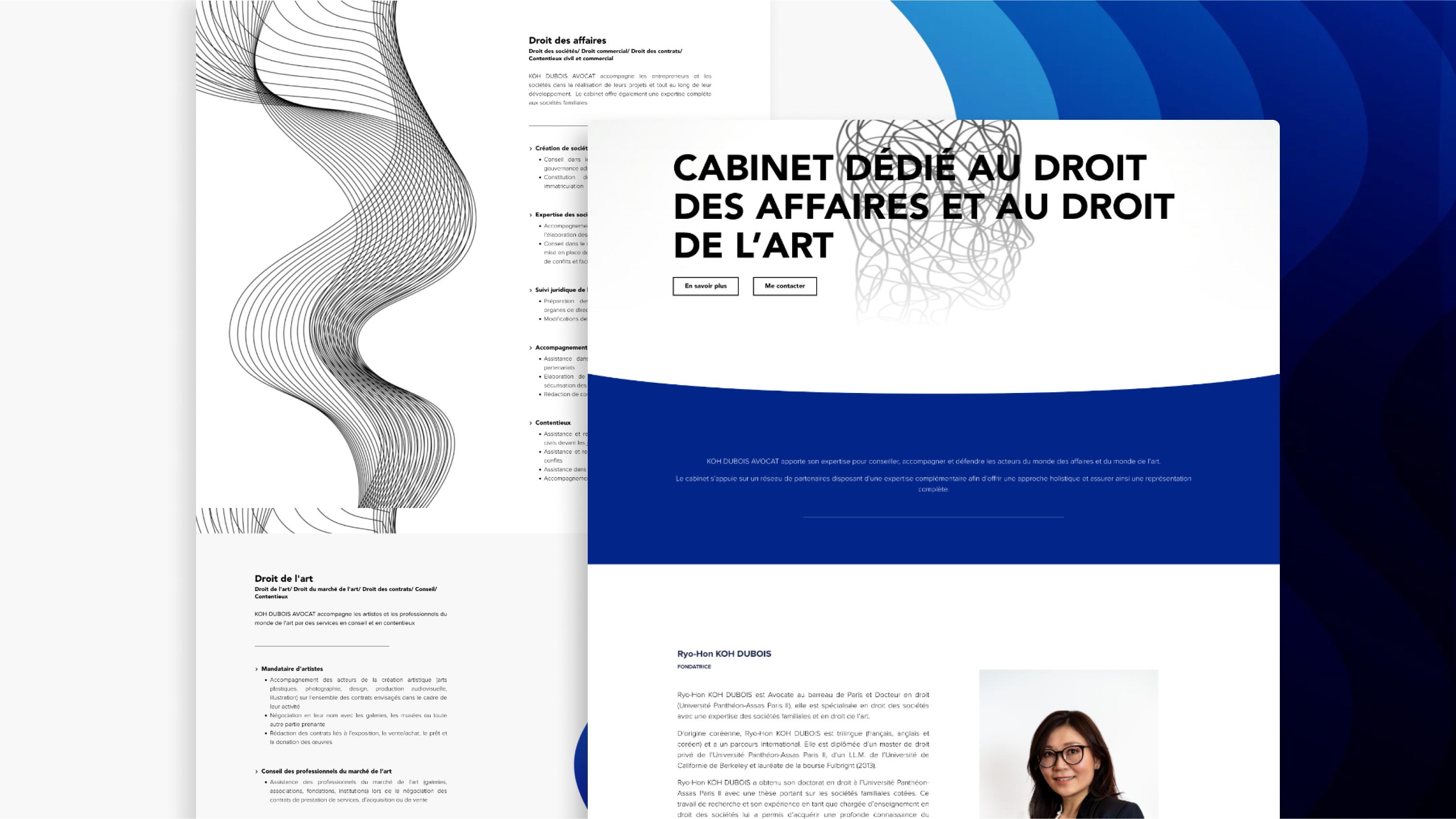 Création de site internet - Koh Dubois Avocat